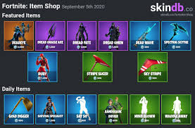 The costume ruby belongs to chapter 1 season 10. Skin Database On Twitter Fortnite Daily Item Shop For September 5th 2020 More Details For Each Skin Https T Co Gakja3hz5j