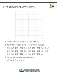 Coordinate Worksheets