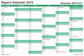 Ferien 2021 bayern im kalender ferien 2021 bayern in übersicht ferienkalender 2021 bayern als pdf oder excel übersicht über alle ferien 2021. Excel Kalender 2019 Kostenlos