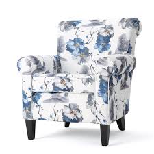 Add some graphics for a. Best Selling Home Decor Roseville Floral Accent Chair Blue 300437 Rona