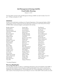 Salt Management Strategy (SaMS) Final Public Meeting Meeting Highlights