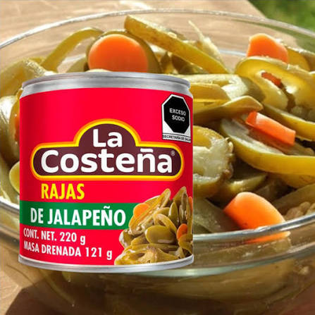 CHILE JALAPEO EN RAJAS