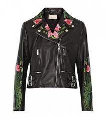 The Style Skills Required To Land Your Dream Job Embroidered Leather Zipped Leather Jacket Real Leather Jacket