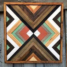 Wood Wall Art Wood Art Woodworking Abstract Art Geometrical Wall Art Decor Home Decor Square Art Wall Hanging Boho Reclaimed Wood Wall Art Diy Wood Art Projects Wood Wall Art