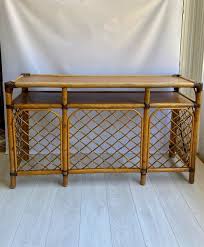 Discover the perfect bamboo rattan furniture piece for your household needs today. Vintage Bamboo And Rattan Console Table Vinterior
