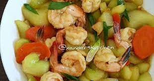 Resep Tumis Timun Udang Oleh Xander S Kitchen Recipe Resep Tumis Tumis Makanan