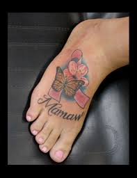 Pink ribbon is typically used to symbolize a breast cancer. Breast Cancer Ribbon Butterfly Tattoo Pictures Pink Ribbon Tattoos For Donation Tattoo Ideas Mag Apart From The Visual Effect The Two Symbols Compliment Each Other In Several Ways In Terms