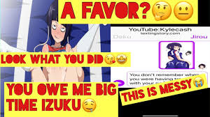 40,312 japanese cosplay free videos found on xvideos for this search. Jirou Texts Deku A Favor Youtube