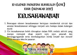 Surat makluman merentas desa ibubapa. 10 Elemen Merentas Kurikulum Emk Dalam Kssr Semakan 2017