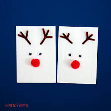 Alternatively, you can upload photos of the christmas cards and order a set of photo coasters that are sure to last. Reindeer Cards Kid Made Christmas Cards Non Toy Gifts