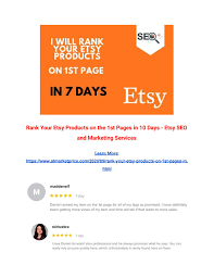 Maybe you would like to learn more about one of these? Rank Your Etsy Products On The 1st Pages In 10 Days Etsy Seo And Marketing Services By Maggie Jason Issuu