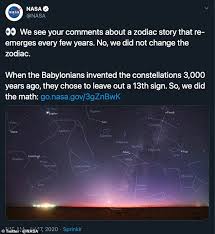 Nasa Defends Old Article After Twitter Users Claim It Is Trying To Add A New Star Sign Newscabal