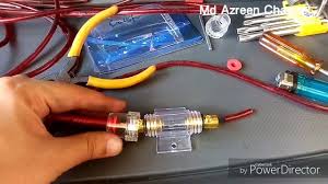 Ingat bahawa beberapa kereta dan sistem lebih rumit daripada yang lain, dan bahawa setiap sistem kereta dan bunyi akan berbeza, jadi beberapa aspek tertentu mungkin berbeza. Jom Ganti Power Cable Fuse Holder Untuk Power Amplifier Change Youtube