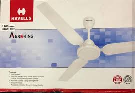 The havells octet ceiling fan has unique 8 designer blades and has remote control option. Havells Aeroking 1200 Mm 400 Rpm High Speed Basic Ceiling Fan White Electrozone