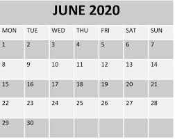 June 2020 Calendar Us Holidays In 2020 Calendar Word Calendar Pdf Calendar Printables