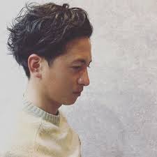 ショート デジタルパーマ メンズ ボーイッシュ hair spacea alma 雄一郎 hairspace alma 364142 hair メンズヘアスタイルミディアム ショート パーマ ツーブロック パーマ