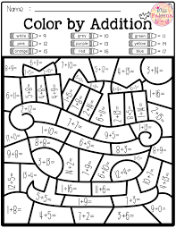 Free Color By Code Math Color By Number Addition Subtraction Math Coloring Worksheets Christmas Math Worksheets Addition Coloring Worksheet