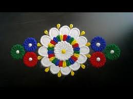 Diwali Rangoli 2019 Latest Rangoli Design 2019 For Diwali Easy Flower Rangoli For Diwali Youtub Rangoli Designs Flower Rangoli Colorful Rangoli Designs