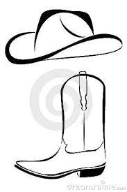 Tribal Cowboy Hat And Boot Cowboy Boots Drawing Cowboy Hats Cowboy