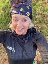 Pepsi after enjoying a run and a good roll about in the mud!