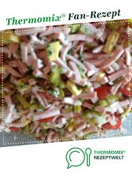 Superleckerer Wurstsalat Rezept Wurstsalat Thermomix Rezepte Thermomix Salat