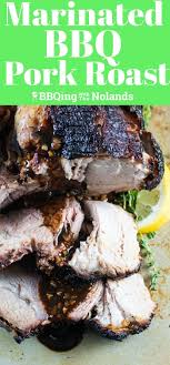 This marinade is also great on chicken and pork chops. Marinated Bbq Pork Roast Recipe Bbq Pork Roast Pork Roast Recipes Cooking Pork Roast