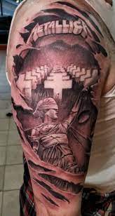 2014 series metallica tattoo machines. Metallica Master Of Puppets And Justice For All Skin Rip Tattoo Metallica Metallica Tattoo Metal Tattoo Skin Tear Tattoo