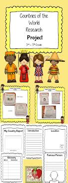 Writing Research Project Countries Of The World 47 Page Unit Aligned To Comm Social Studies Elementary Third Grade Social Studies 3rd Grade Social Studies