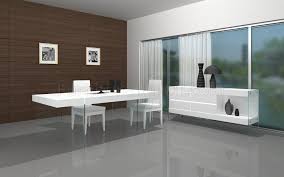 D313 modern dining room set in white lacquer finish. White Finish Modern Dining Table W Glass Base Optional Items