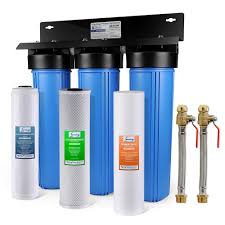Ispring 3 Stage Whole House Lead Reducing Water Filtration System Wgb32b Pb The Home Depot Whole House Water Filter House Water Filter Water Filtration System