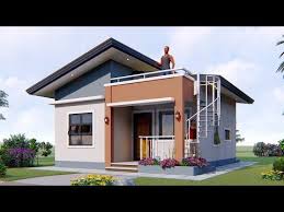 Small House Design 6x7 Meters Youtube In 2020 Small House Design Exterior Small House Design Small House Elevation Design