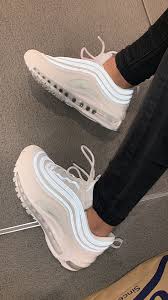 Reflective Nike Air Max 97 Black And Gold Nike White Reflective 97s Sneakers Nike Air Max 97 White White Pure Platinum Celebrating It S 20th Anniversary T In 2020 Fresh Shoes Hype Shoes Sneakers Fashion