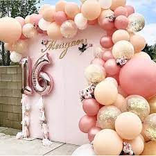 Balloon Arch 21st Birthday Decorations Sweet 16 Party Decorations Diy Birthday Decorations