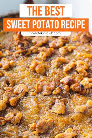 Simple Sweet Potato Crunch Casserole Recipe Canned Sweet Potato Recipes Sweet Potato Recipes Casserole Canning Sweet Potatoes