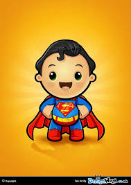 Superman Kawaii Character Superhero Cartoon Superhero Wallpaper Superman Art