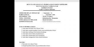 Download Rpph Paud Daring Semester 1 Pictures Kurikulum Belajar Tanggal