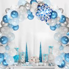 Get it as soon as fri, mar 26. Amazon Com Frozen Birthday Party Decorations Girls Snowflake Balloon Garland Kit For Elsa Theme Winter Onederland Baby Shower Snow Princess 1st 2nd 3rd 4th 5th 6th Bday Party Supplies Toys Games