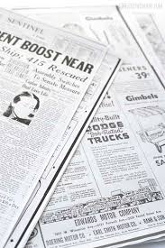 Newspaper #word #technicalknowledge how to make a newspaper in microsoft word 2007. How To Print Old Newspapers For Crafts And Gifts Little Red Window