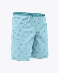 Download Men S Swimming Shorts Front Half Side View In Apparel Mockups On Yellow Images Object Mockups