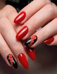 ¿quieres uñas más largas y más fuertes? Red Manicure Style For Stunning Girls Chrome Nails Designs Elegant Nails Red Acrylic Nails