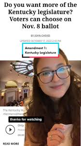 Amendment 1 in Kentucky Legislature Explained