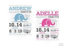 Free Free 294 Birth Stat Elephant Template Svg SVG PNG EPS DXF File