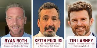 On Monday night, the Board of School Committee approved the hiring of three  key District positions, including an assistant superintendent and  principals at Manchester School of Technology High School and  Highland-Goffe's Falls