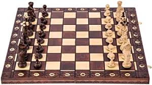 Juego de ajedrez básico para novatos con un bajo nivel de dificultad. Square Ajedrez De Madera Senador Lux 41 X 41 Cm Piezas De Ajedrez Tablero De Ajedrez Amazon Es Juguetes Y Juegos