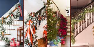 This is perfect for a classy christmas party. 21 Christmas Stair Decoration Ideas How To Decorate With Garland