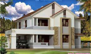Simple Sloping Roof House Elevation Kerala Home Design House Plans 166962
