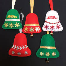 In these ongoing holidays, christmas is the most highlighted festival in which every single one wants to decorate their own house, garden, or workplace. Felt Bells Felt Christmas Ornaments Felt Crafts Christmas Christmas Tree Ornament Crafts