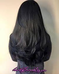 Layered haircuts for long hair are the best solution to these problems, allowing you to grow your adding caramel to dark and long black hair is a great way to add dimension without it looking too harsh. Pin On Haircut