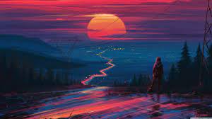 Journey Painting 4k Wallpaper Digital Illustration Digital Painting Landscape Art