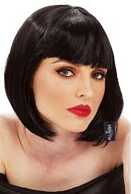 Black Bob With Bangs Wig Pin On Pieces Of Joy